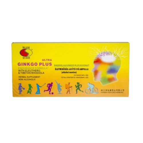 Sun Moon gingko és rhodiola ampulla 10x10ml 100 ml