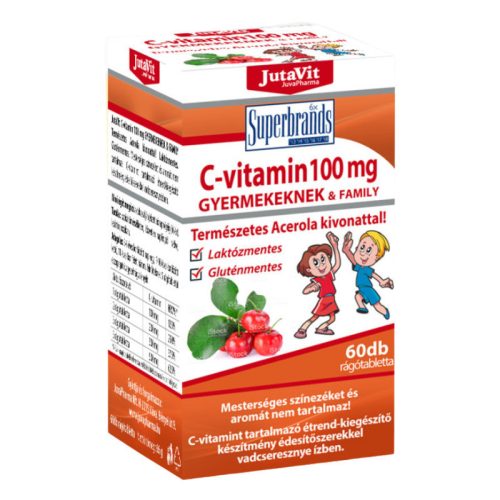 Jutavit c-vitamin 100mg gyerek és family acerola kivonattal 60 db