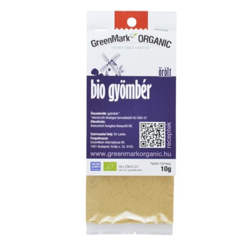 Greenmark bio gyömbér őrölt 10 g