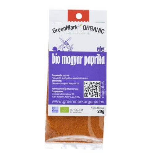 Greenmark bio magyar paprika édes 20 g