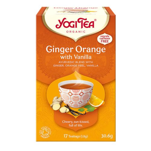 Yogi bio tea narancsos gyömbér vaníliával 17x1,8g 31 g