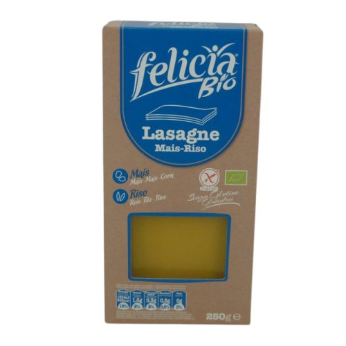 Felicia bio gluténmentes tészta kukorica-rizs lasagne 250 g