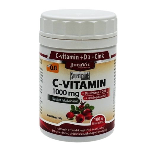 Jutavit c-vitamin 1000 mg+d3+cink 100 db