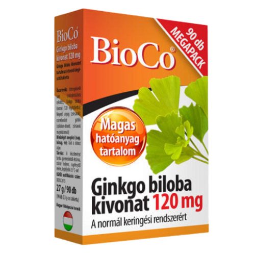 Bioco ginkgo biloba tabletta 120mg 90 db