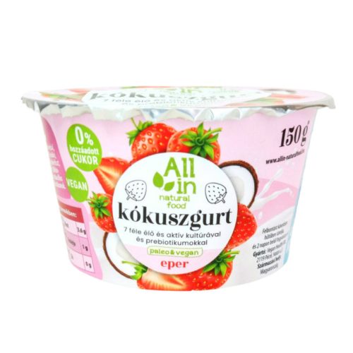 All in kókuszgurt eper 150 g