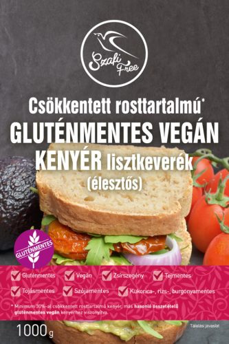 Szafi Free gluténmentes vegán kenyér csökk. rosttartalmú 1000 g