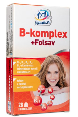 1x1 vitamin b-komplex+folsav étrend-kiegészítő ftbl bioperin 28 db