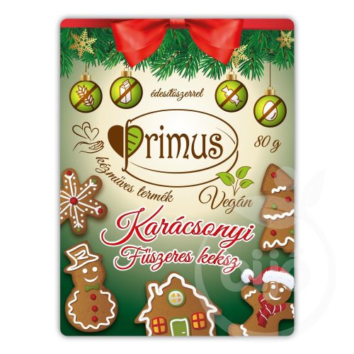 Primus karácsonyi fűszeres keksz 80 g