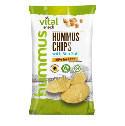 Vital humusz chipsz tengeri sóval 65 g