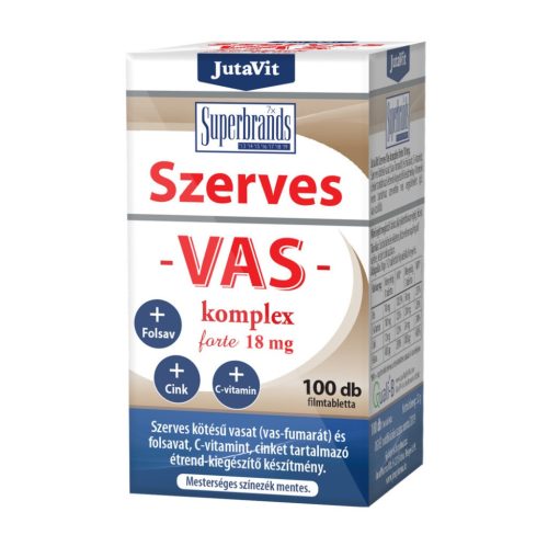 Jutavit szerves vas komplex forte 18 mg 100 db