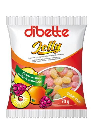 Dibette jelly vegyes gyümölcs zselé cukorka 70g