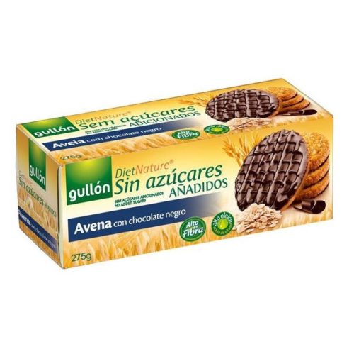 Gullón avena étcsokoládé zabkeksz cukor hozzáadása nélkül 275 g