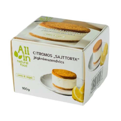 All in citromkrémes jégkrémszendvics 160 g