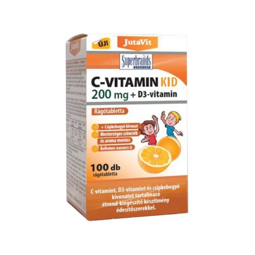 Jutavit c-vitamin kid 200 mg+d3 kapszula 100 db