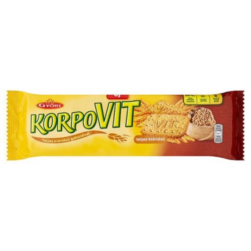 Győri korpovit keksz ropogós teljes kiőrlésű gabonával 174 g