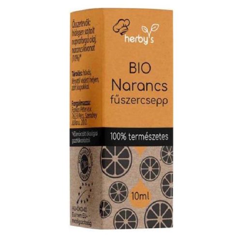 Herbys bio narancs fűszercsepp 10 ml