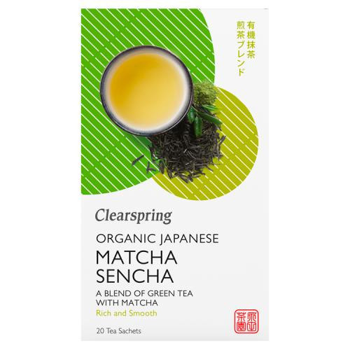 Clearspring bio japan matcha sencha zöld tea 20x1,8 g 36 g