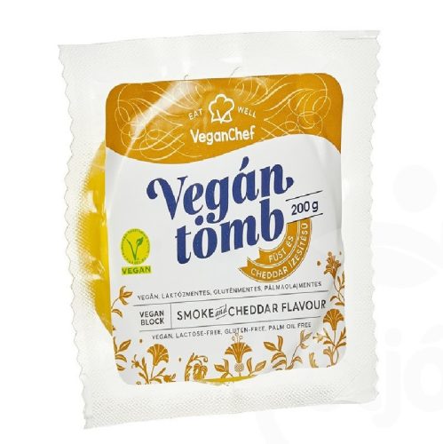 Veganchef vegán tömb füst és cheddar ízű 200 g