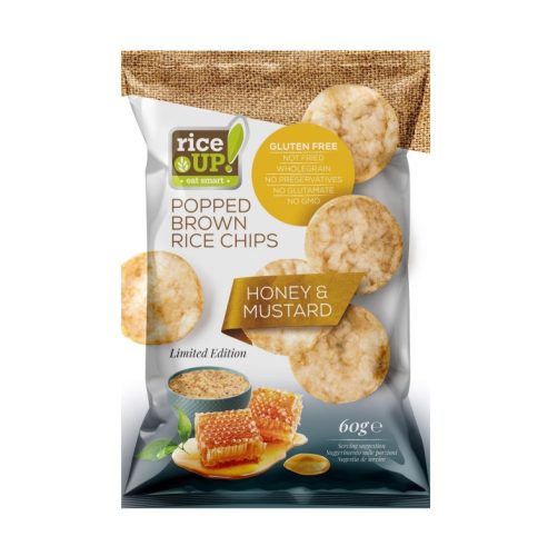 Rice Up chips mézes-mustáros ízű 60 g