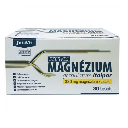 Jutavit szerves magnézium granulátum italpor 380mg/tasak 30 db