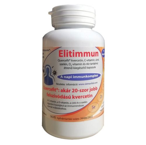 Elitimmun quercefit kvercetin, c-vitamin, cink, szelén, d3-vitamin és réz tartalmú étrend-kiegészítő kapszula 60 db