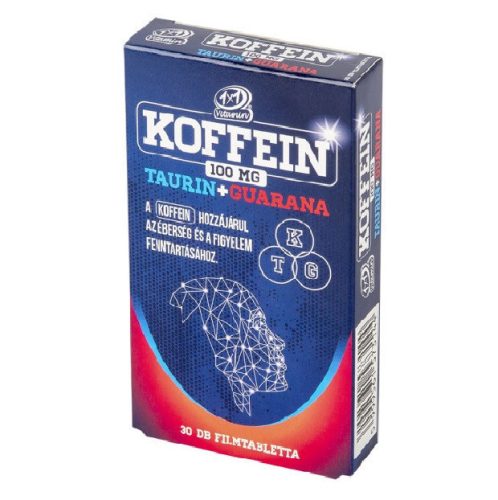 1x1 vitaday koffein+taurin+guarana filmtabletta 30 db