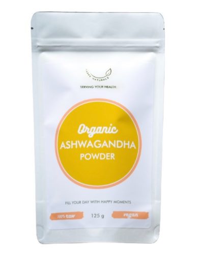 Happy Naturals organic ashwagandha por 125 g