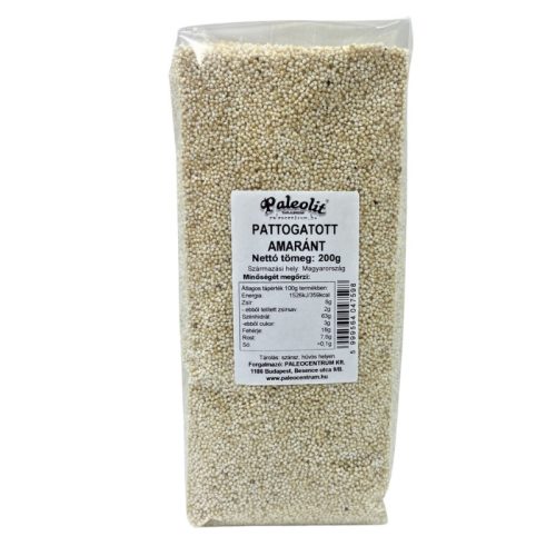 Paleolit pattogatott amarant mag 200 g