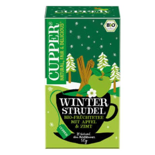 Cupper bio winter srtudel xmas limited edition téli almás fahéjas tea 50 g