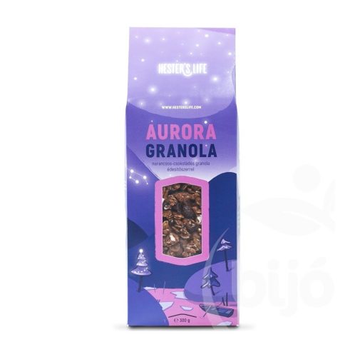 Hester's Life aurora narancsos-csokoládés granola 300 g