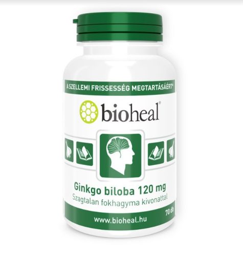 Bioheal ginkgo biloba 120 mg+fokhagyma kivonat 70 db