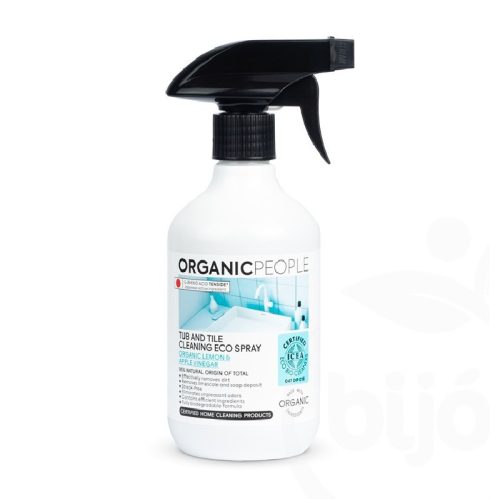 Organic People öko fürdőszoba- és csempetisztító spray bio citrommal és almaecettel 500 ml