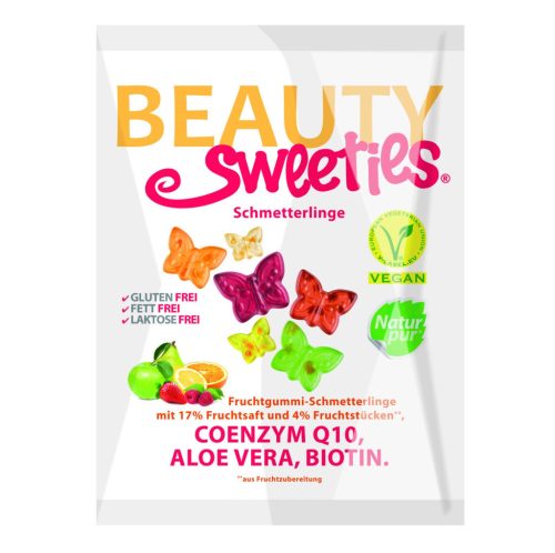 Beauty Sweeties gluténmentes vegán gumicukor pillangók 125 g