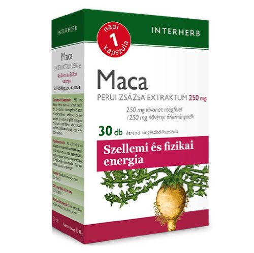 Interherb napi1 maca perui zsázsa extraktum kapszula 30 db