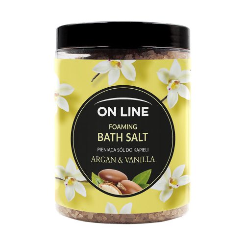 On Line fürdősó argán és vanília 1200 g