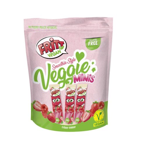 Fritt veggie smoothie style olvadós rágó málna-eper mix 135 g