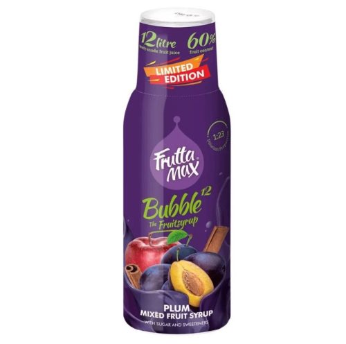 Fruttamax bubble 12 alma-szilva-fahéj 500 ml