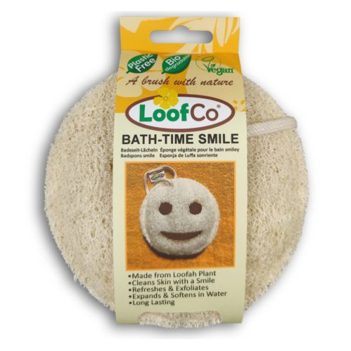 Loofco luffa szivacs smile alakú fürdéshez 1 db