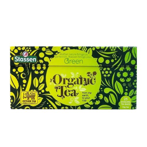 Stassen organikus zöld tea 50x2g 100 g