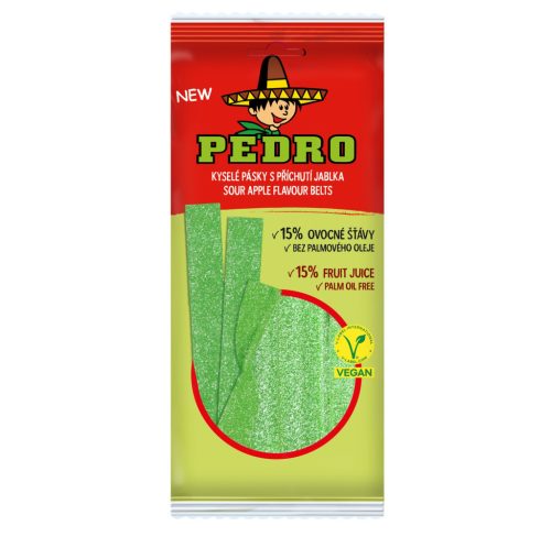 Pedro apple belts savanyú gumicukor vegán 80 g