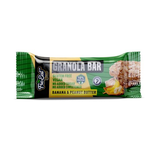 Freeat food granola bar banános granolás szelet növényi fehérjével 50 g