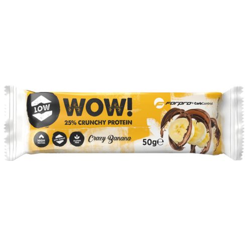 Forpro wow 25% crunchy protein szelet crazy banana 50 g