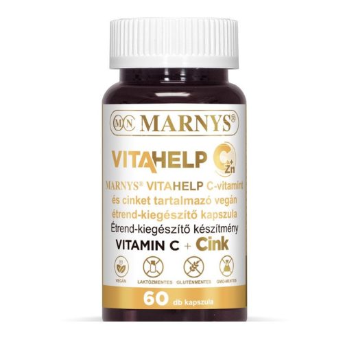 Marnys vitahelp c-vitamint és cinket tartalmazó vegán kapszula 60 db