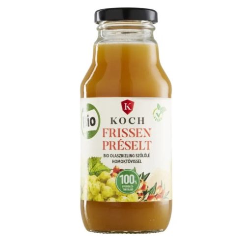 Koch bio frissen préselt fehér szőlőlé homoktövissel 330 ml