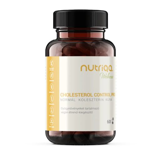 Nutriqa cholesterol control pro normál koleszterin kúra vegán kapszula 60 db