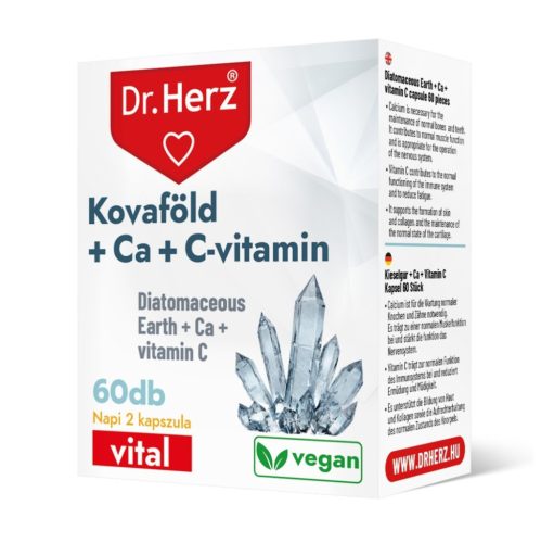 Dr.herz kovaföld+calcium+c-vitamin kapszula 60 db