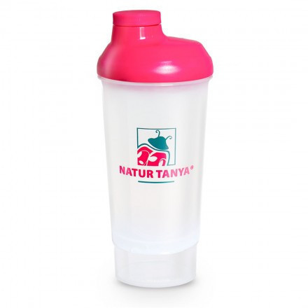 Natur Tanya® kulacs és shaker, alsó tárolórésszel, BPA mentes, 500ml