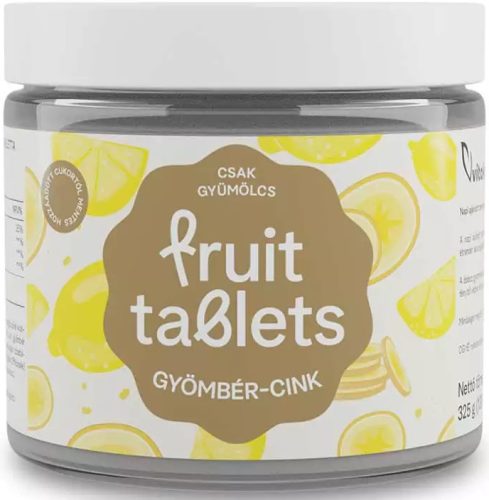 Vitaking Fruit Tablets Gyömbér-Cink (130