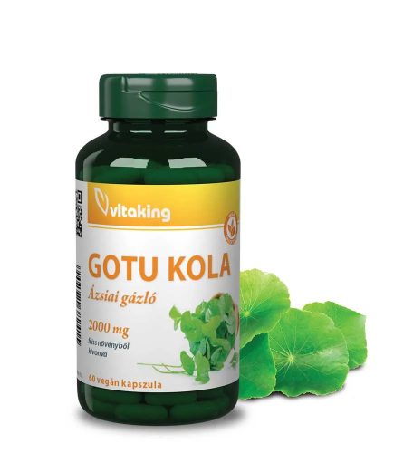 Vitaking Gotu Kola kivonat 2000mg (60) vegán kapszula (Ázsiai gázló)