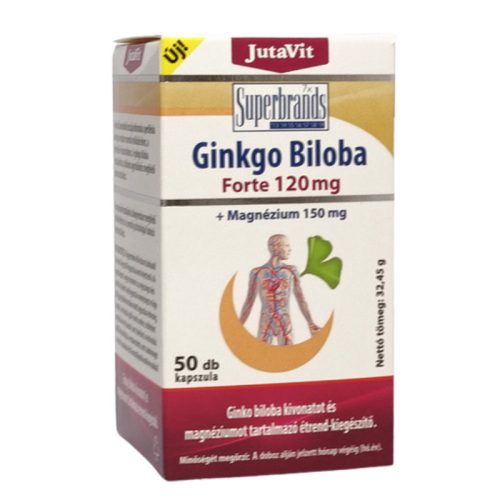 JutaVit Ginkgo Biloba 120mg+ Magnézium 150mg 50x kapszula